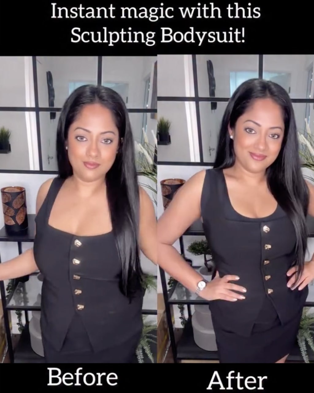 Double-Layer PowerMesh Tummy Sculpt Bodysuit