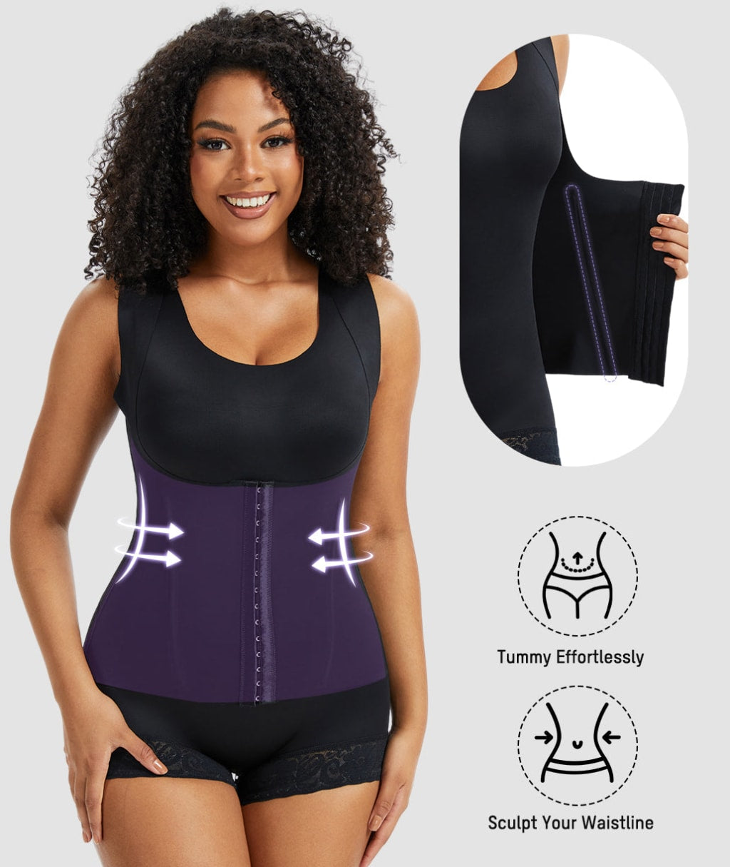 Double-Layer PowerMesh Tummy Sculpt Bodysuit